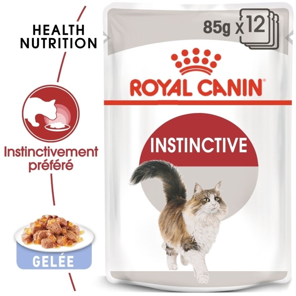 Royal Canin Instinctive Katzenfutter Beutel, 85g x12. Gelee-Textur.