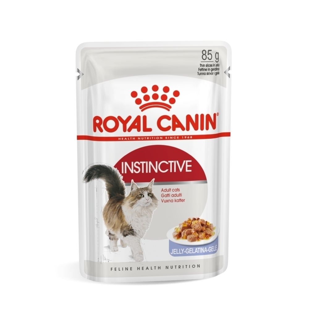 Royal Canin Instinctive Katzenfutter in Gelee, 85g Beutel.