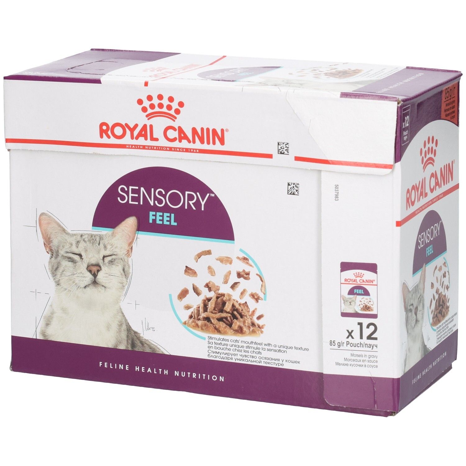 Royal Canin Feline Health Nutrition Sensory Feel Katzennahrung, 12x85g Pouch.