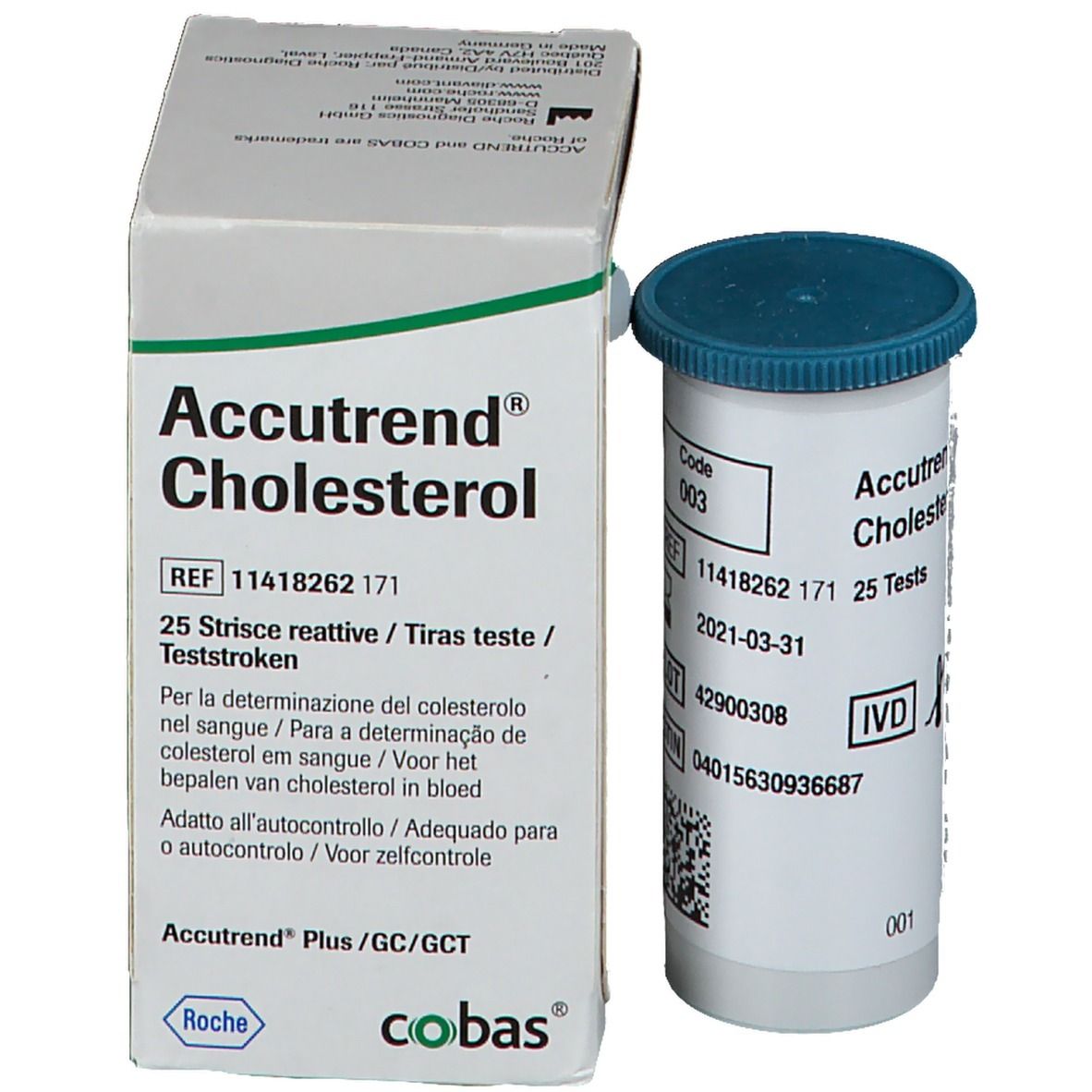 Roche Accutrend® Cholestérol Bandelettes Réactives