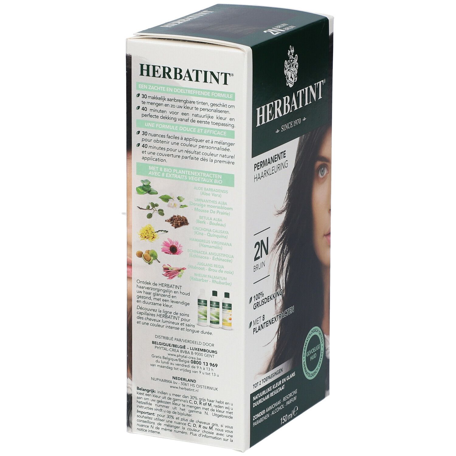 Herbatint Soin colorant permanent Brun 2N