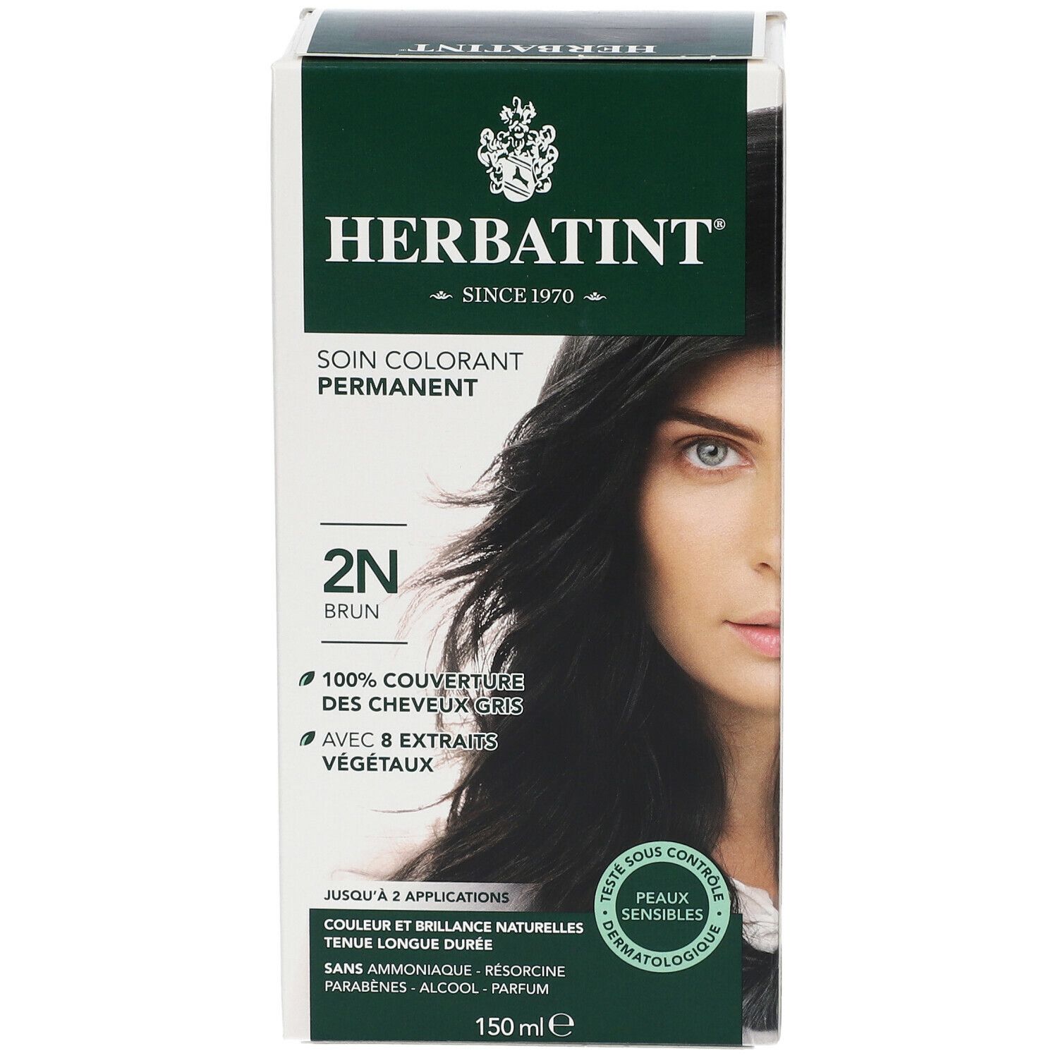 Herbatint Soin colorant permanent Brun 2N