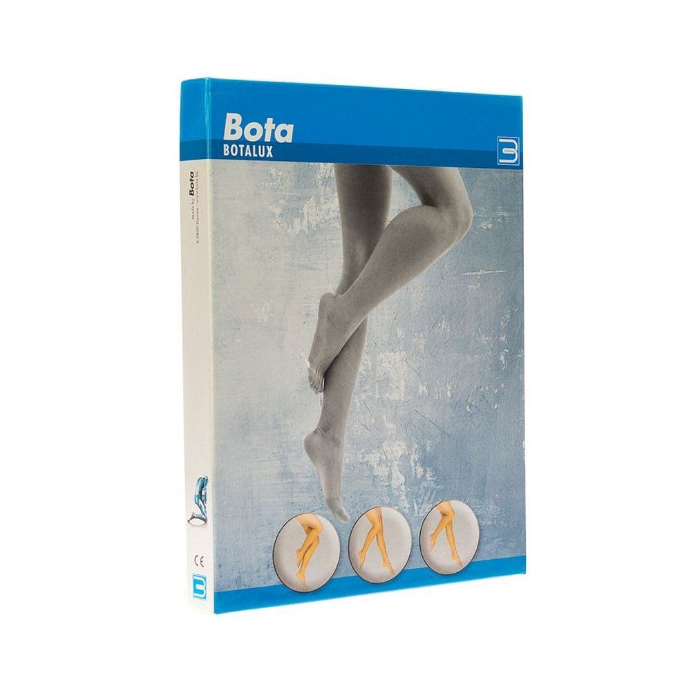 Emballage Bota Botalux. Femme en collant. Illustration du produit. Taille 5.
