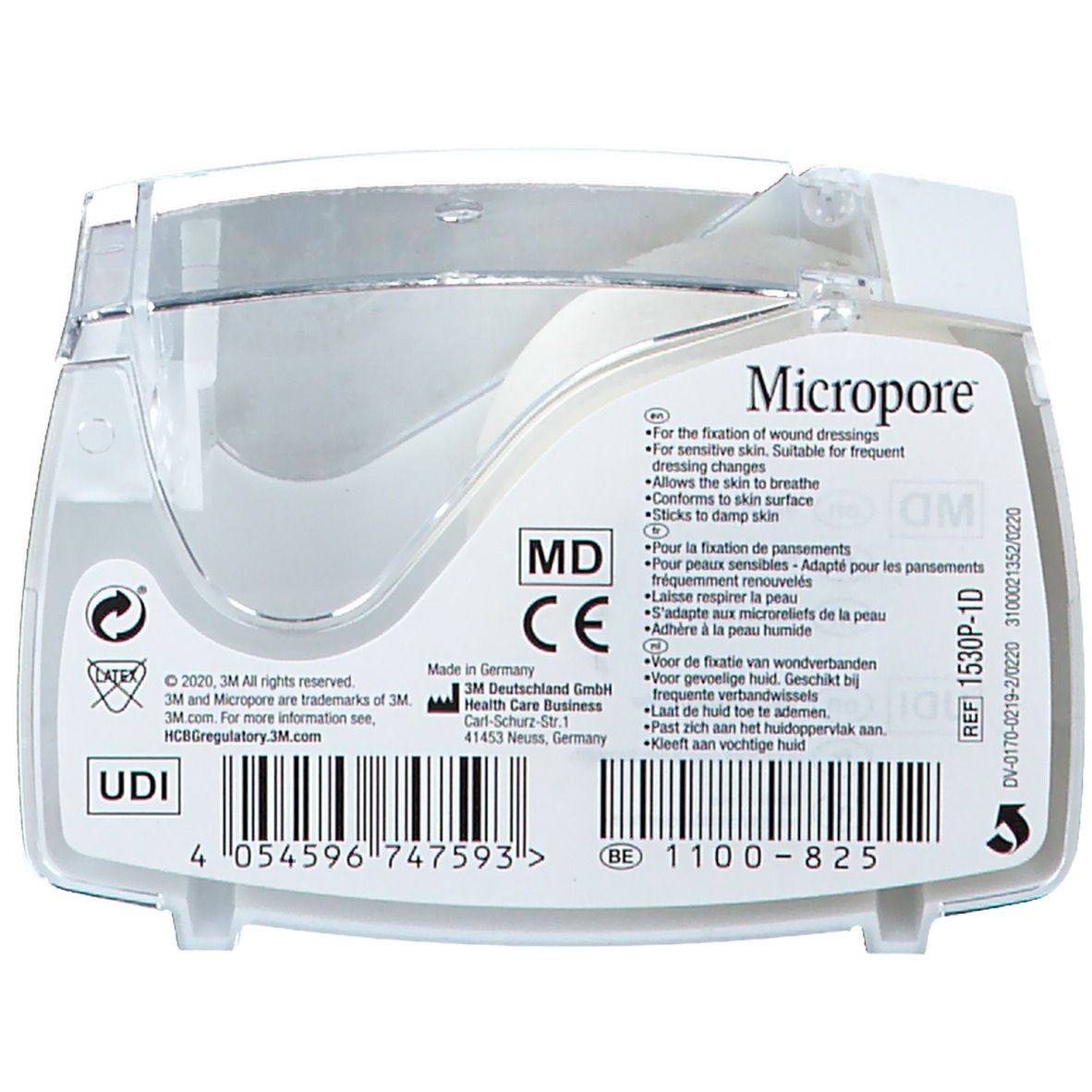 3M™ Micropore™ Sparadrap microporeux 2,5 cm x 9,14 m