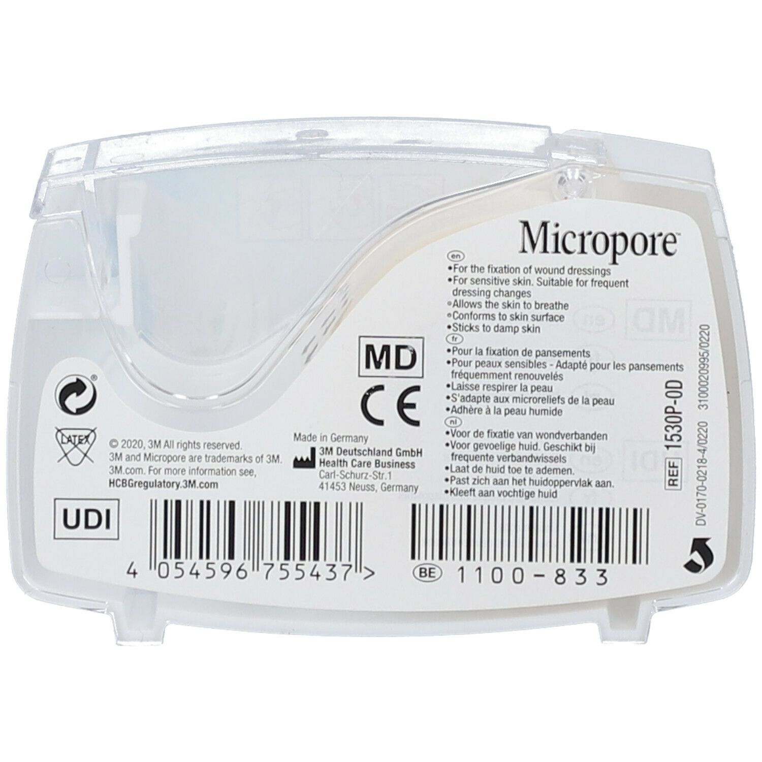 3M Micropore Pansement Adhésif Chirurgical 1.25 cm x 9.15 m