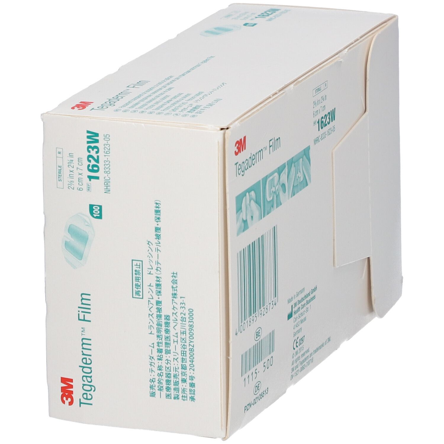 3M™ Tegaderm™ Film Pansements fendus pour cathéter (6 cm x 7 cm) 1623W