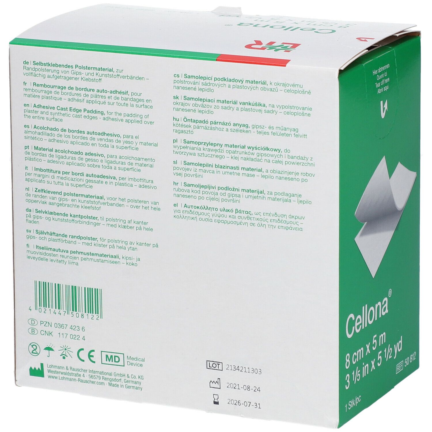 Cellona® Rembourrage 8 cm x 5 m