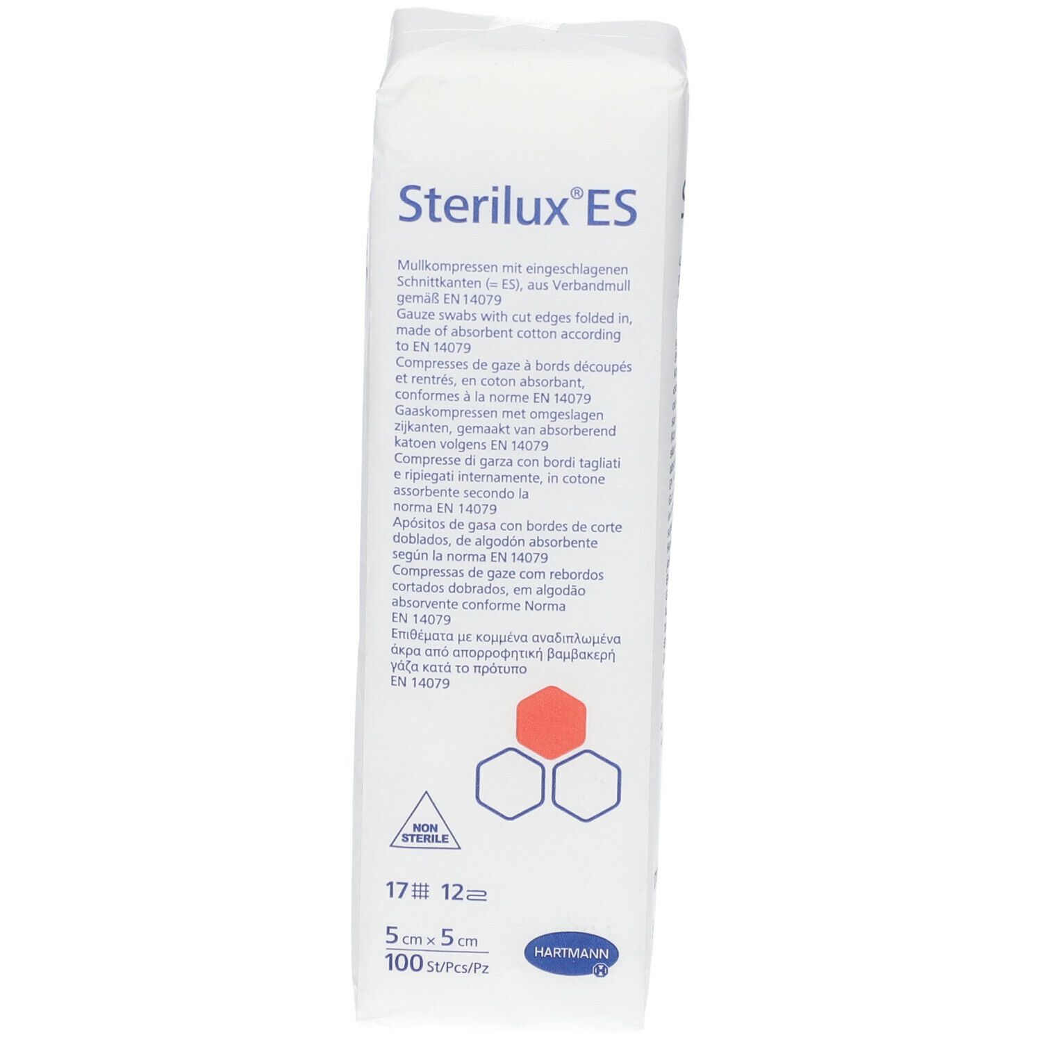 Sterilux® ES-Kompressen unsteril 12fach 5 x 5 cm