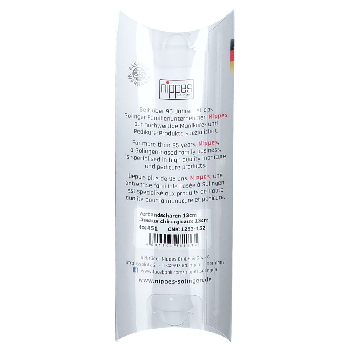 Nippes Ciseaux de bandage 13 cm