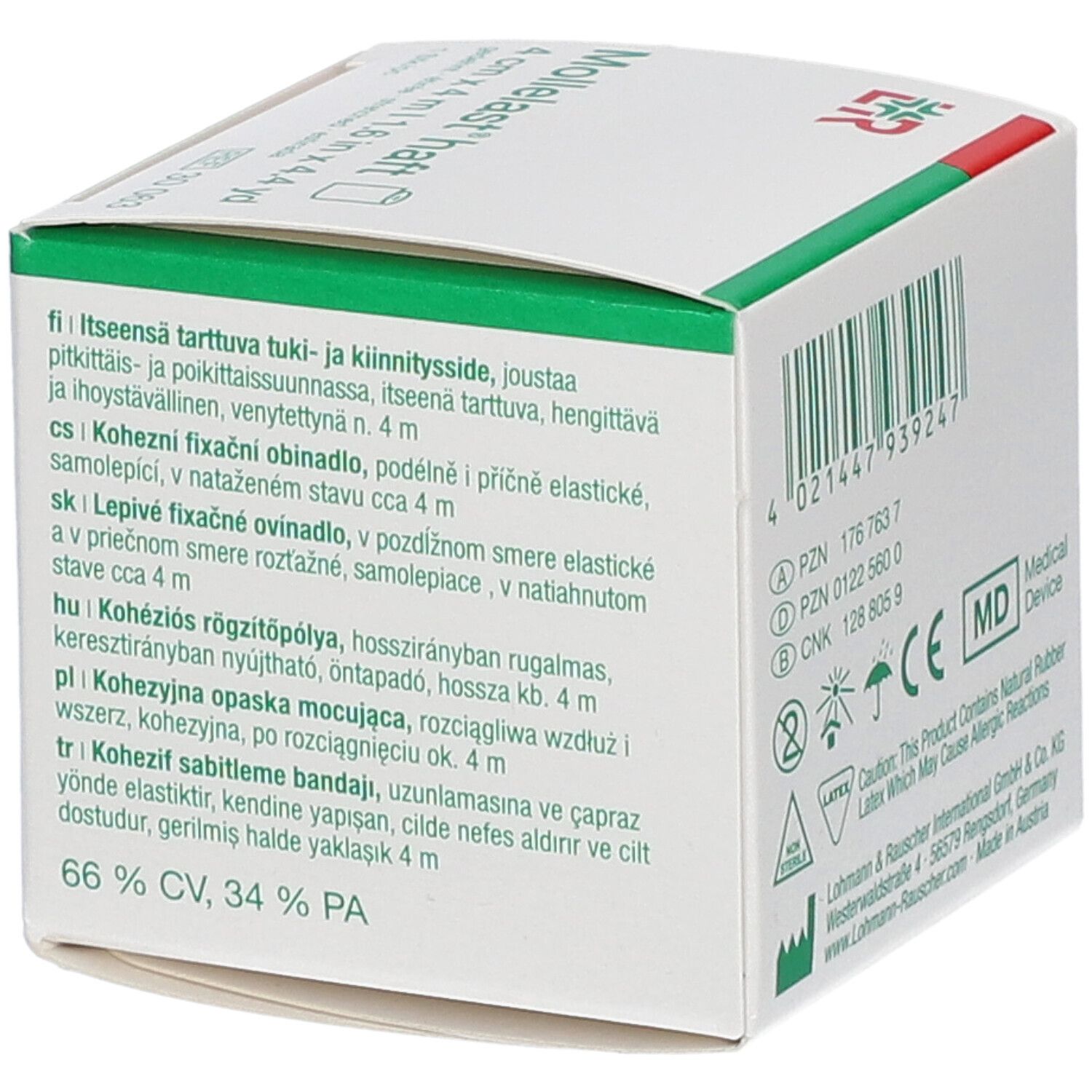 Lohmann & Rauscher Mollelast® haft Bande de fixation cohésive 4 cm x 4 m
