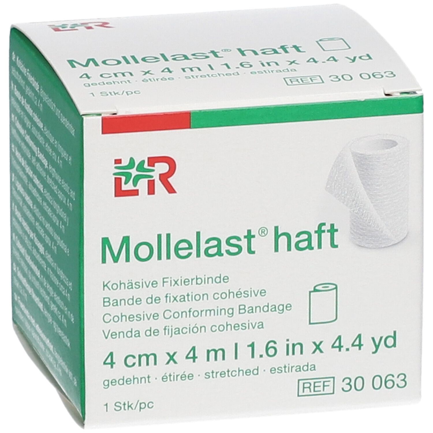 Lohmann & Rauscher Mollelast® haft Bande de fixation cohésive 4 cm x 4 m