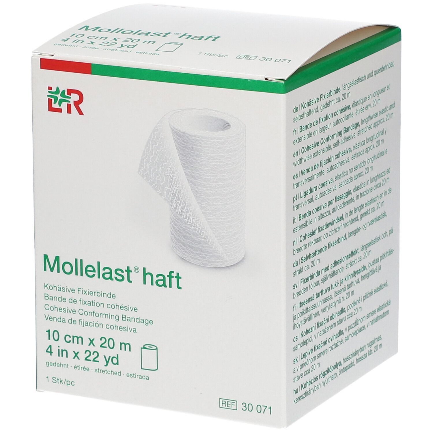 Mollelast® haft Kohäsive Fixierbinde Ref 30071 10 cm x 20 m