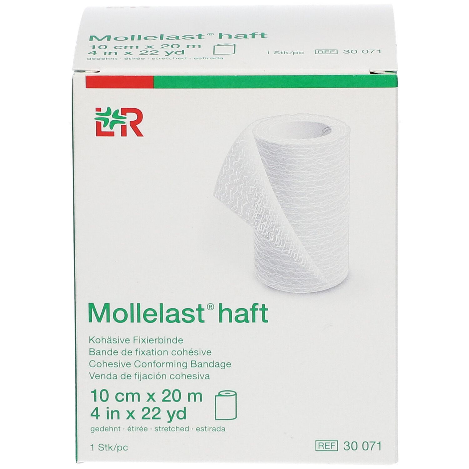 Mollelast® haft Kohäsive Fixierbinde Ref 30071 10 cm x 20 m