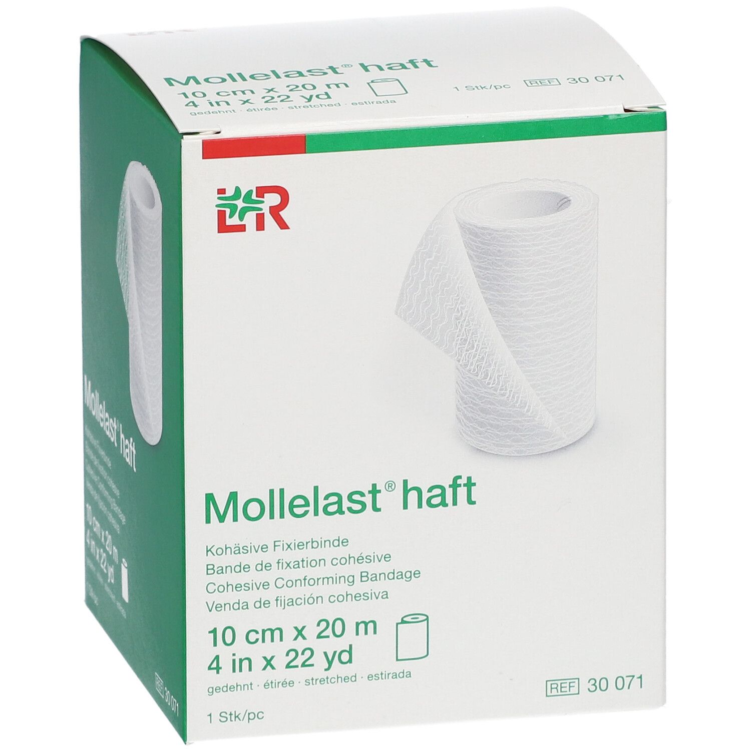 Mollelast® haft Kohäsive Fixierbinde Ref 30071 10 cm x 20 m