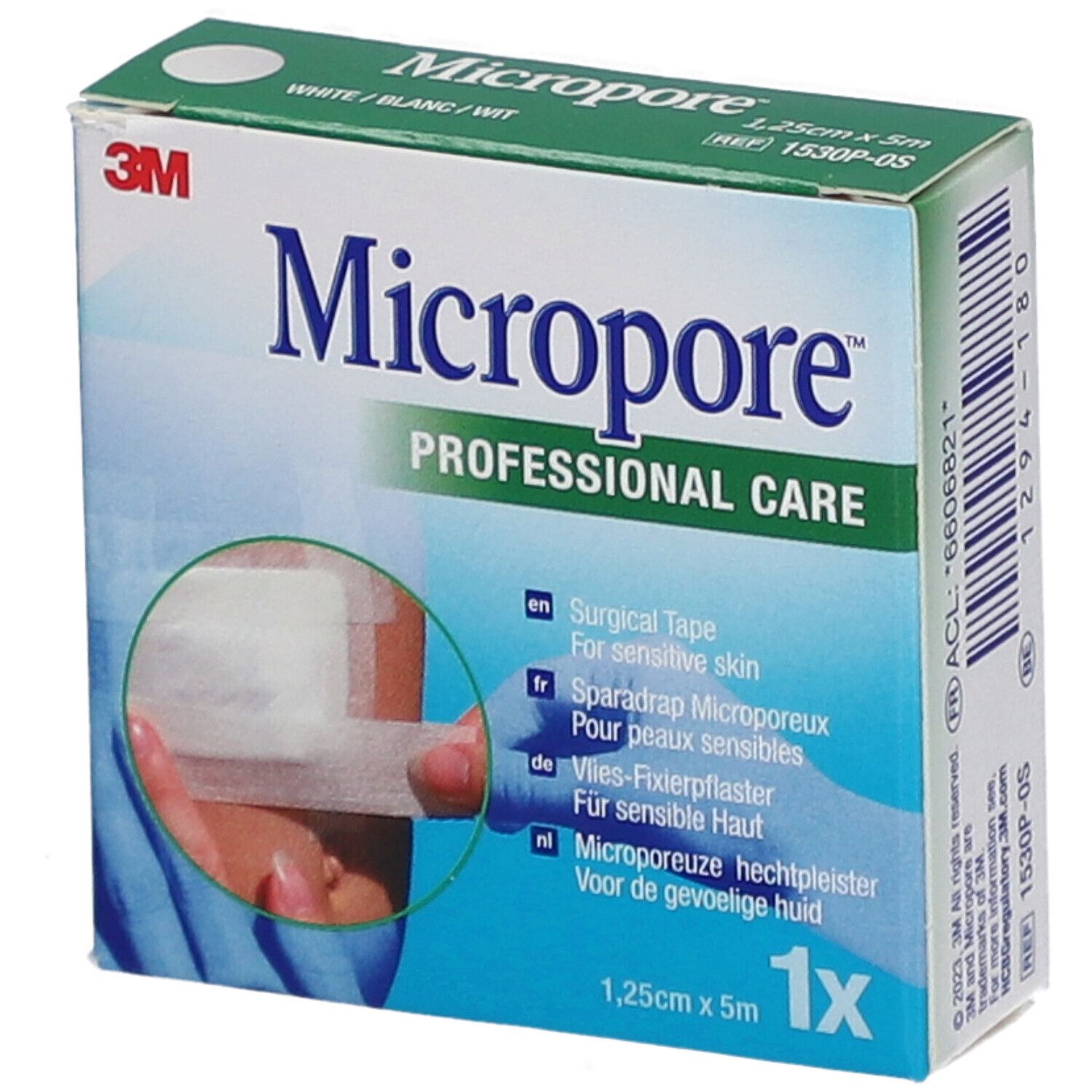 3M Micropore™ Sparadrap microporeux 5 m x 1,25 cm