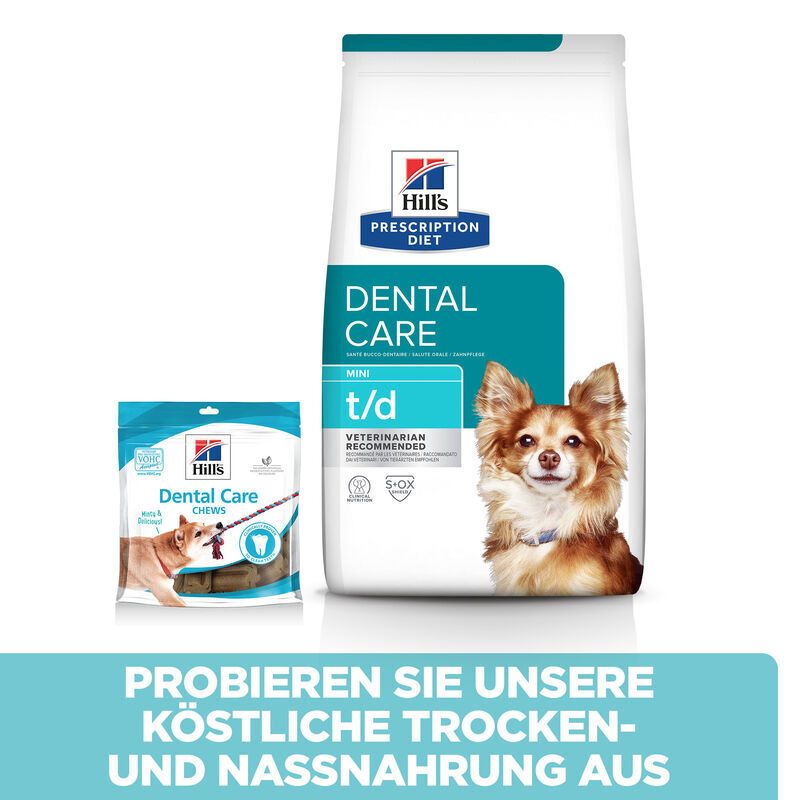 Hill's Prescription Diet t/d Mini Hundefutter mit Huhn