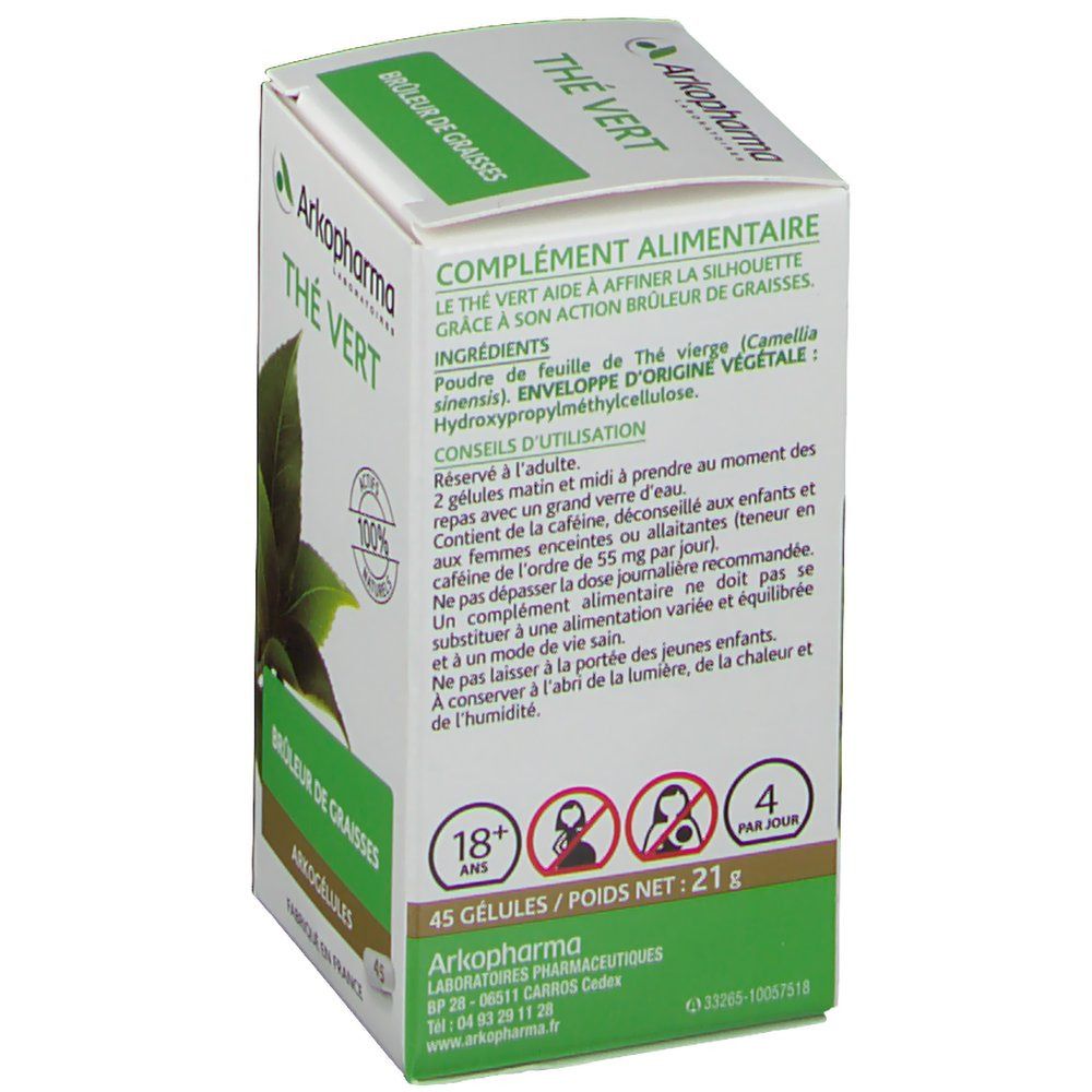 Arkopharma Arkogélules Thé Vert