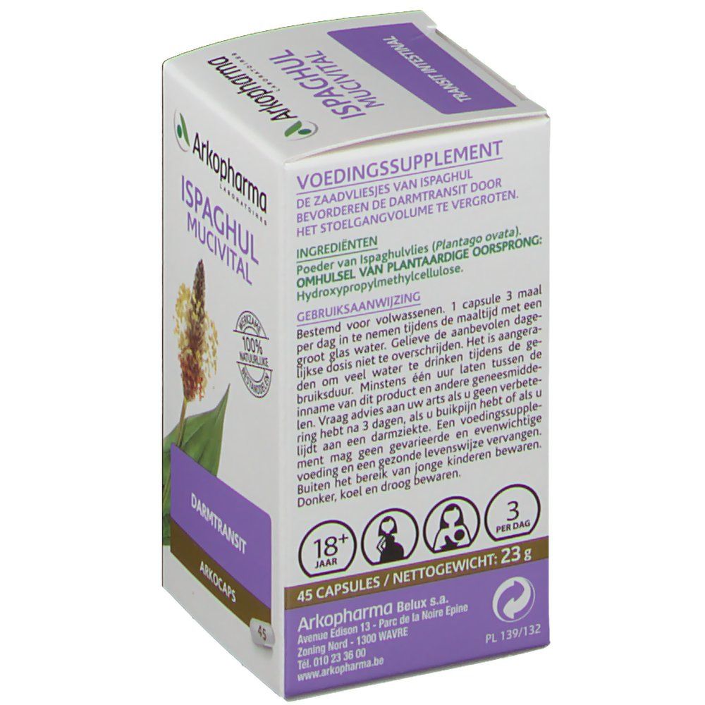 Arkocaps Mucivital Ispaghul pflanzlich 45 Kaps.