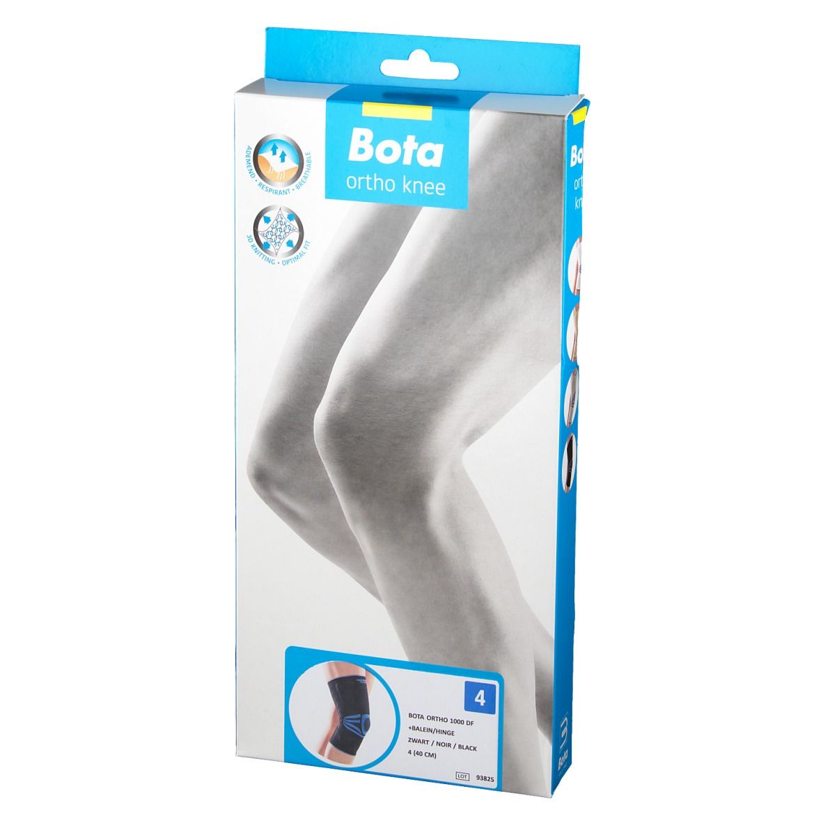 Bota Ortho DF 1000 Kniebandage Schwarz Größe 4