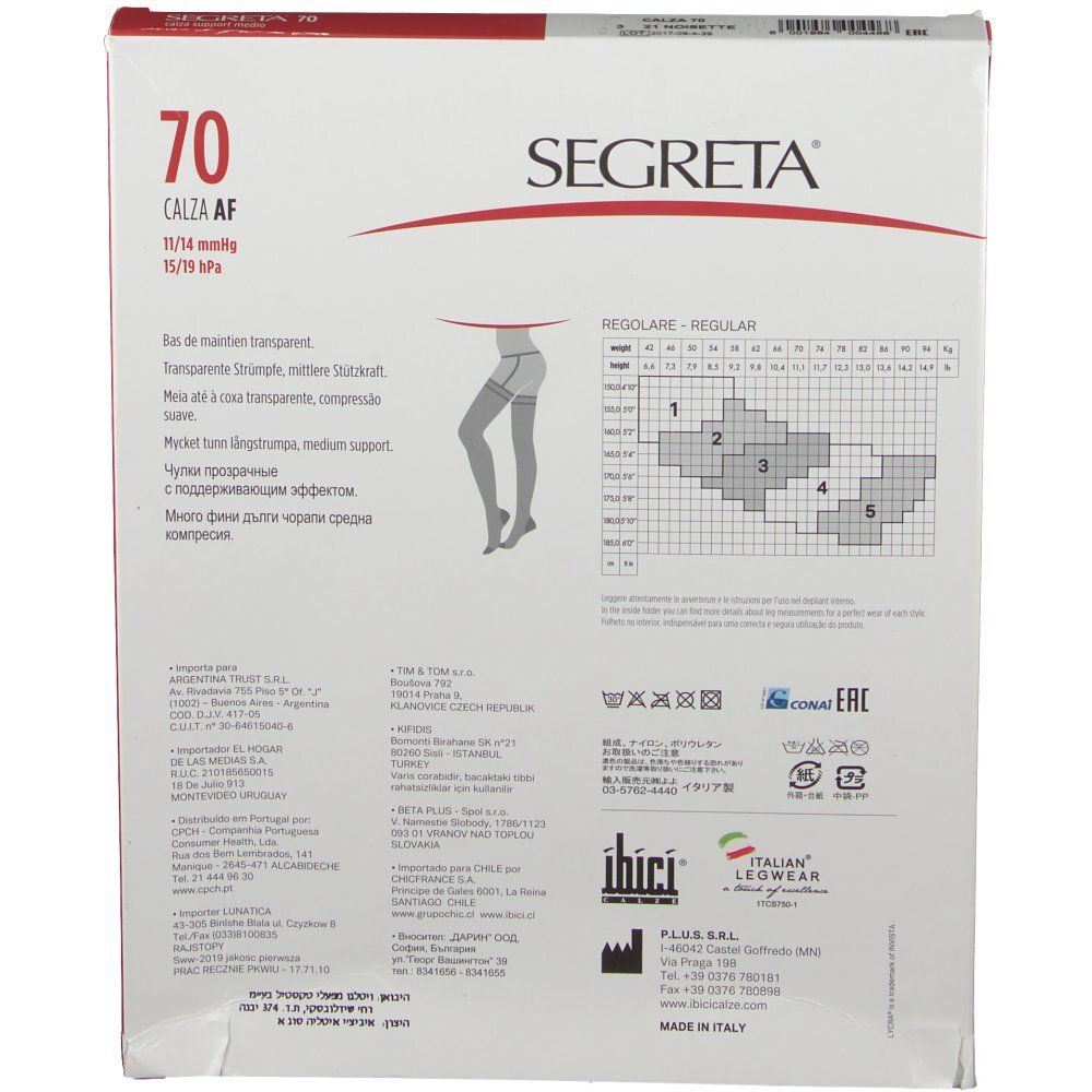 Ibici® Segreta® Bas de soutien 70 DEN