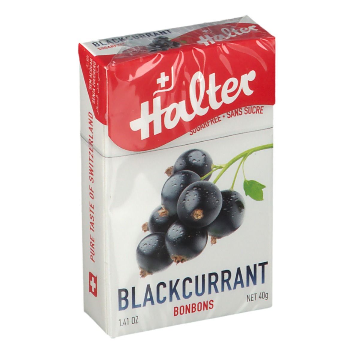 Halter Schwarze Johannisbeere Bonbons Zuckerfrei