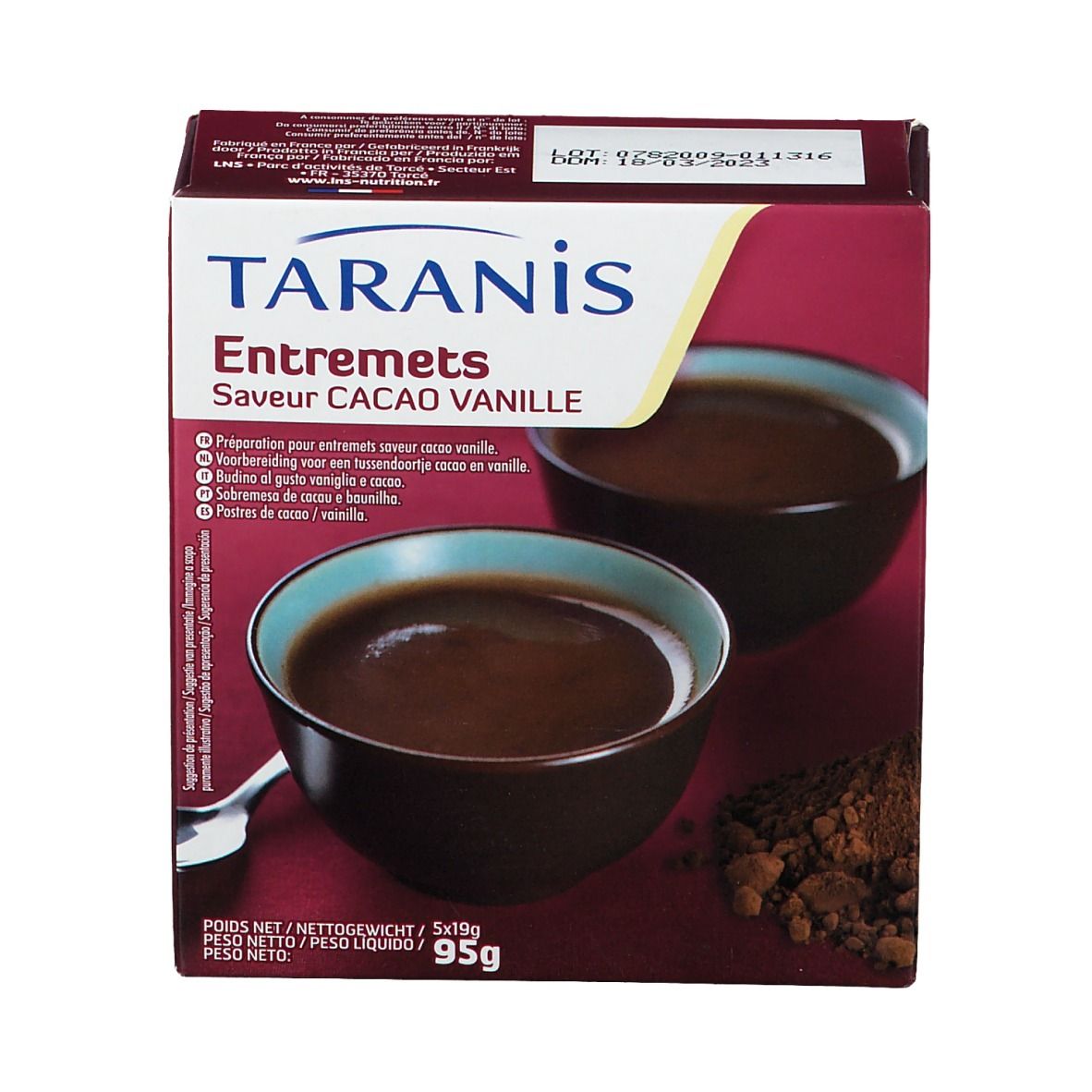 Taranis Entremet Saveur cacao vanille