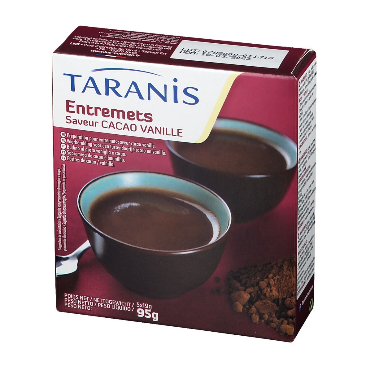 Taranis Entremet Saveur cacao vanille