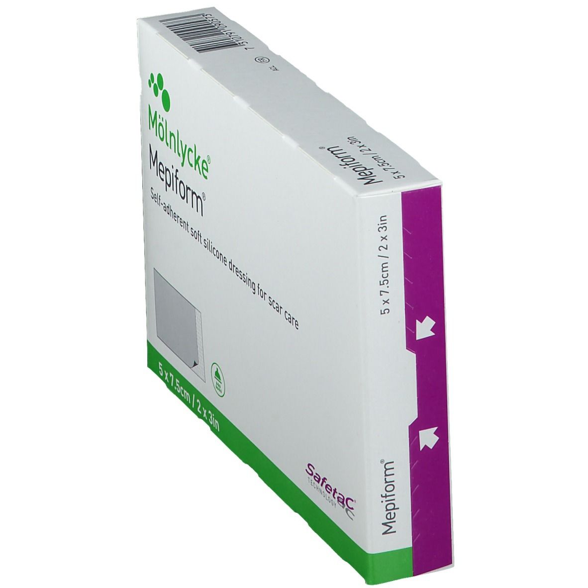 Mepiform® Pansement auto-adhésif siliconé Anti-Cicatrice 5 cm x 7,5 cm 5  pc(s) - Redcare Apotheke
