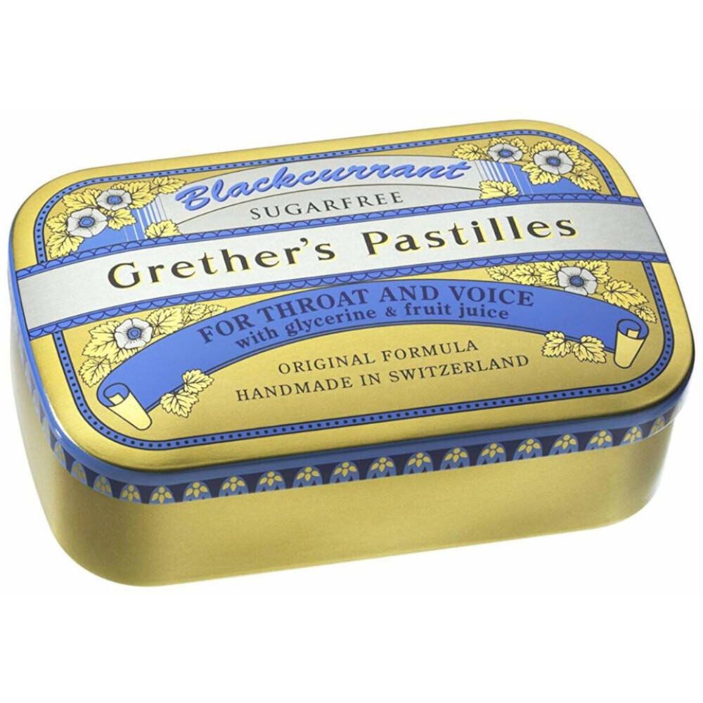 Grether's Blackcurrant zuckerfreie Pastillen