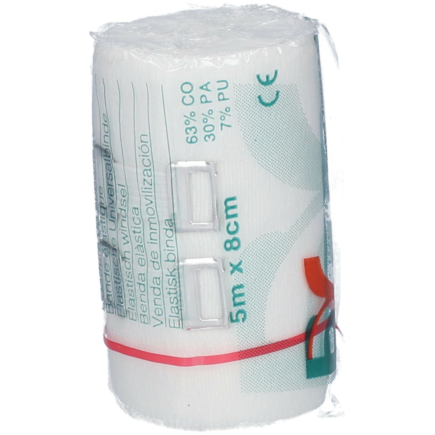 Universal 415 8 cm x 5m 2 Gummibandklemmen