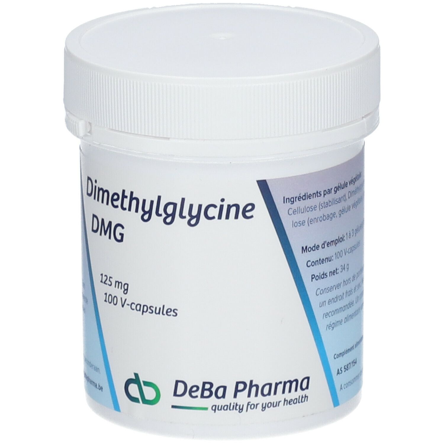 DeBa Dimethylglycine Vitamine B-15 125 mg