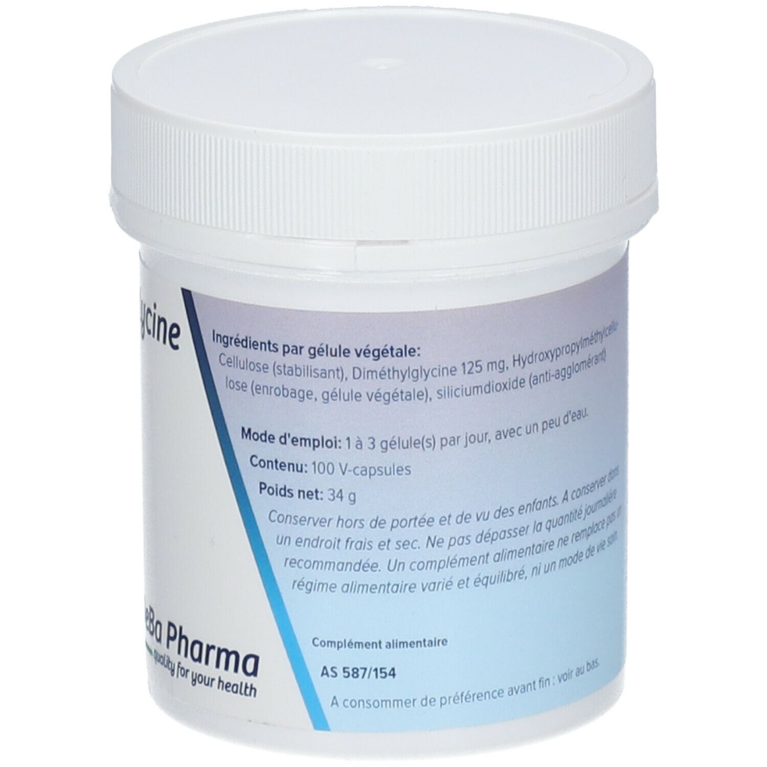 DeBa Dimethylglycine Vitamine B-15 125 mg