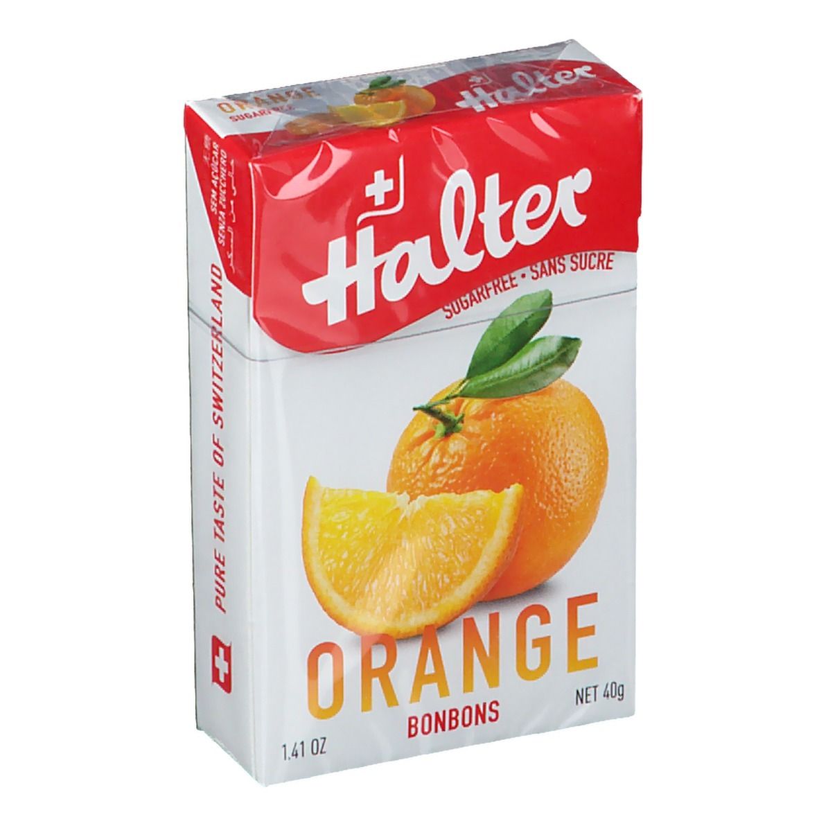 Halter Orange Bonbons Zuckerfrei