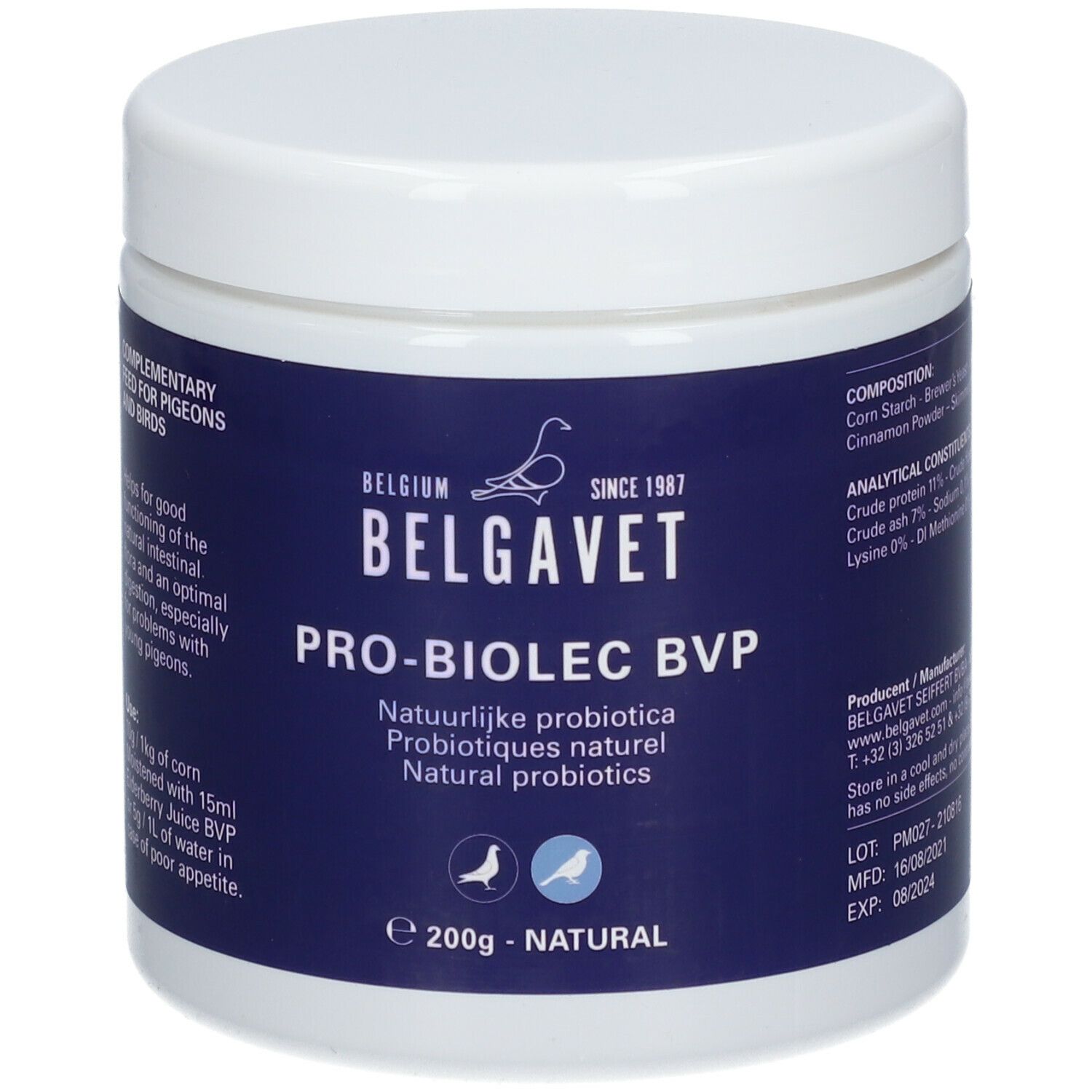 PRO-BIOLEC® BVP Probiotiques naturels pour pigeons et oiseaux