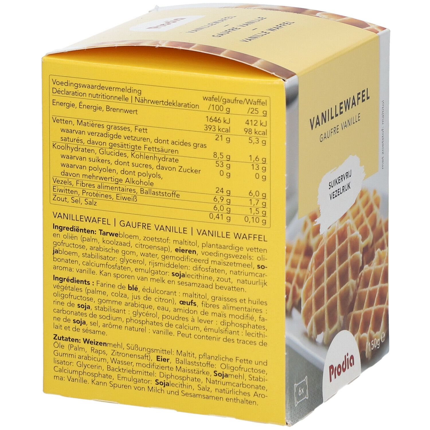 Prodia Vanille Waffeln