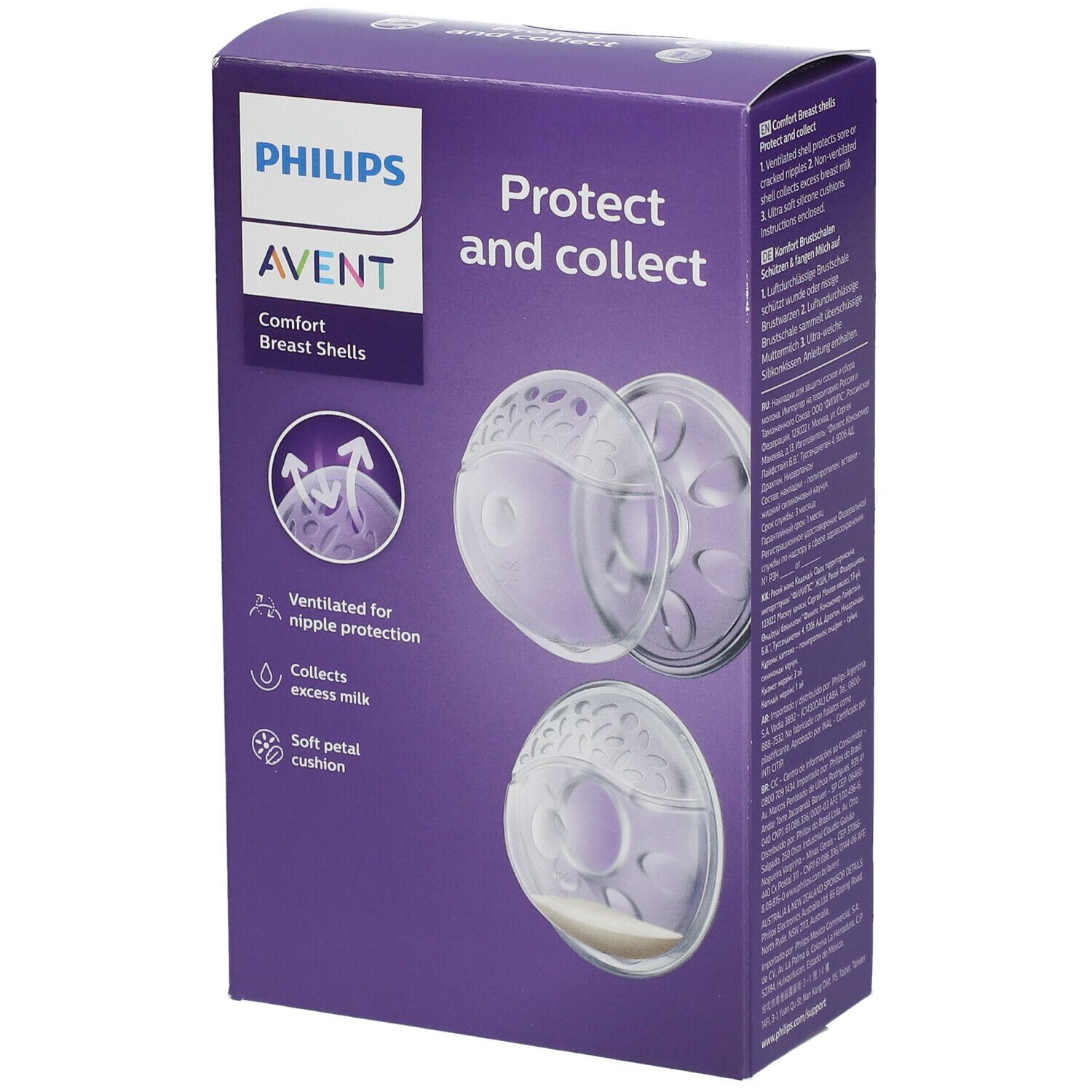  Philips AVENT Coquilles d'allaitement confort + Coussinets