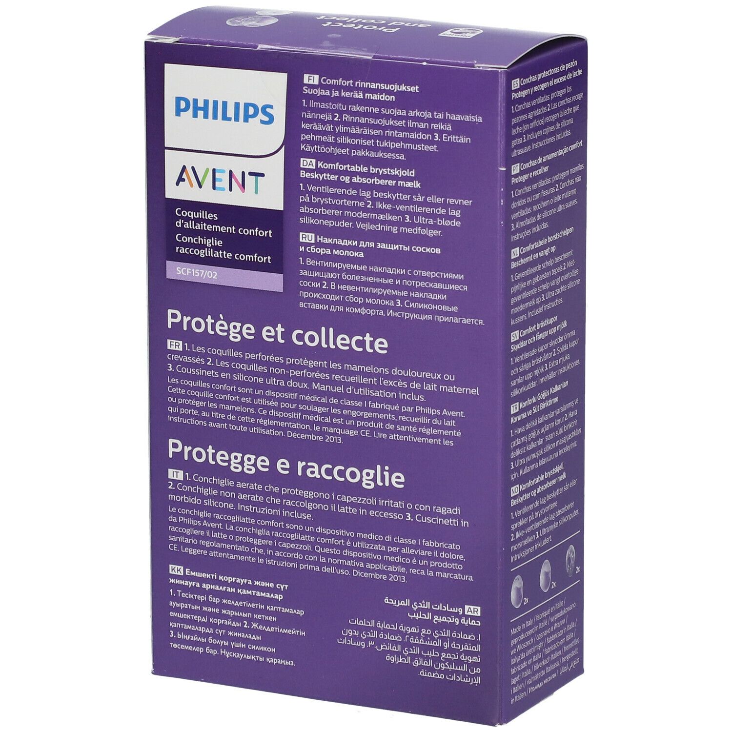  Philips AVENT Coquilles d'allaitement confort + Coussinets