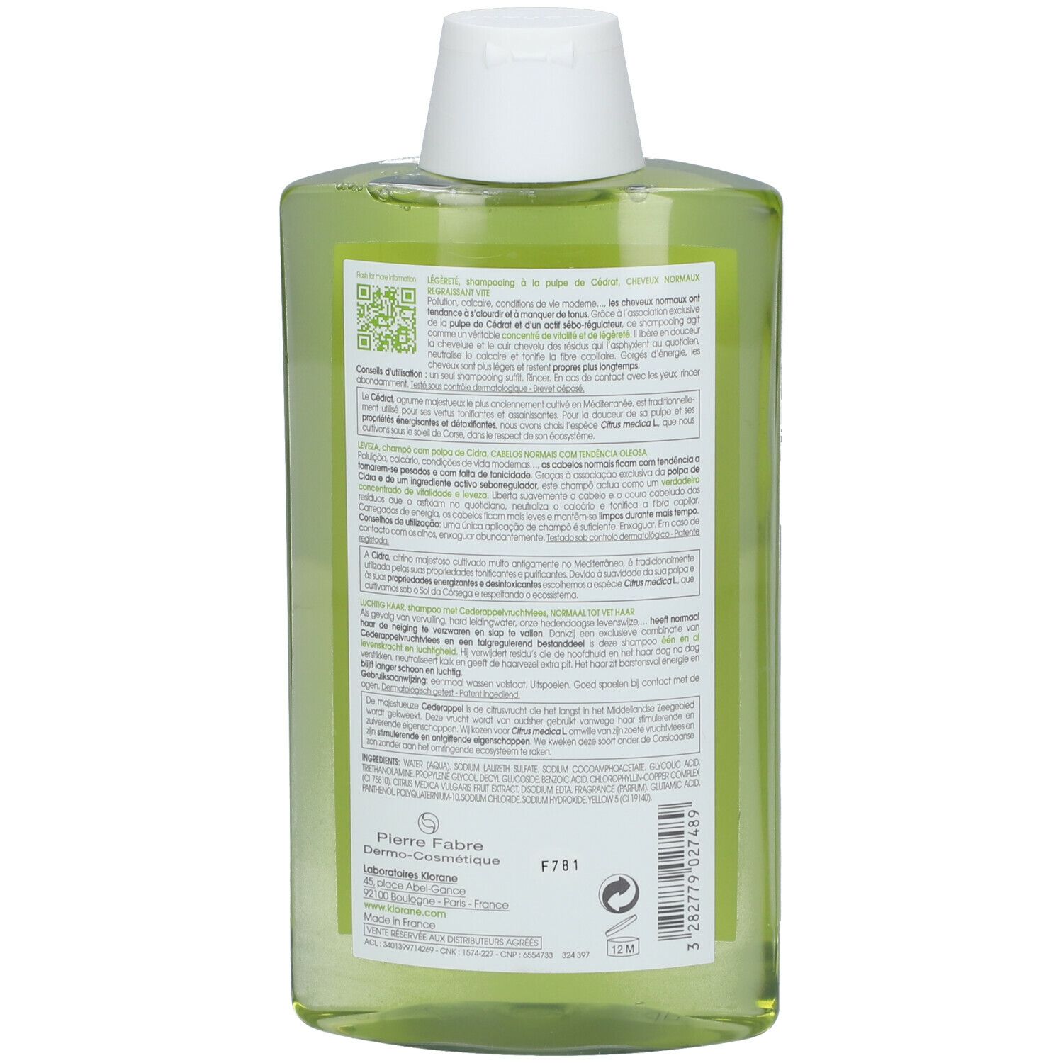KLORANE Shampoo mit Zitronenextrakt