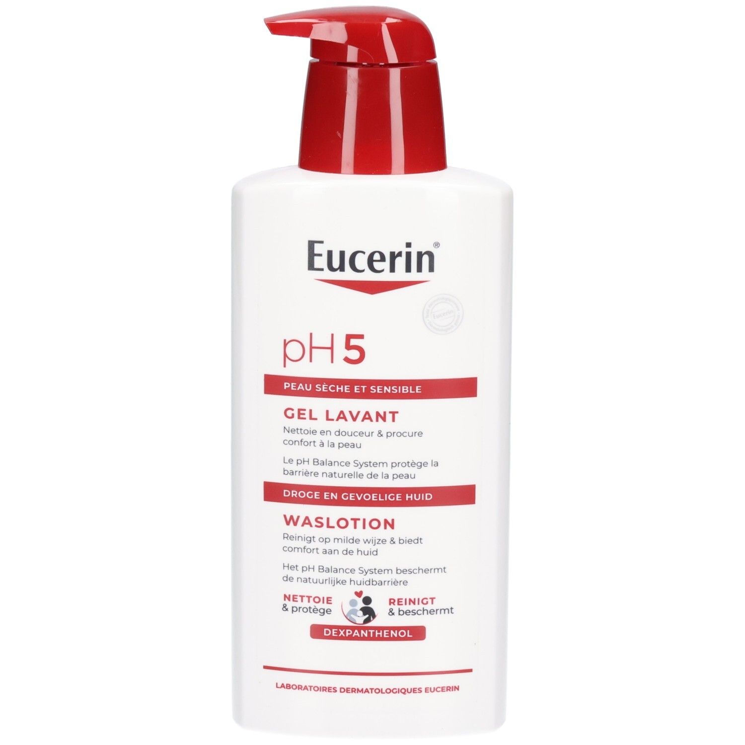 Eucerin pH5 Waschlotion mit Spender, 400ml.