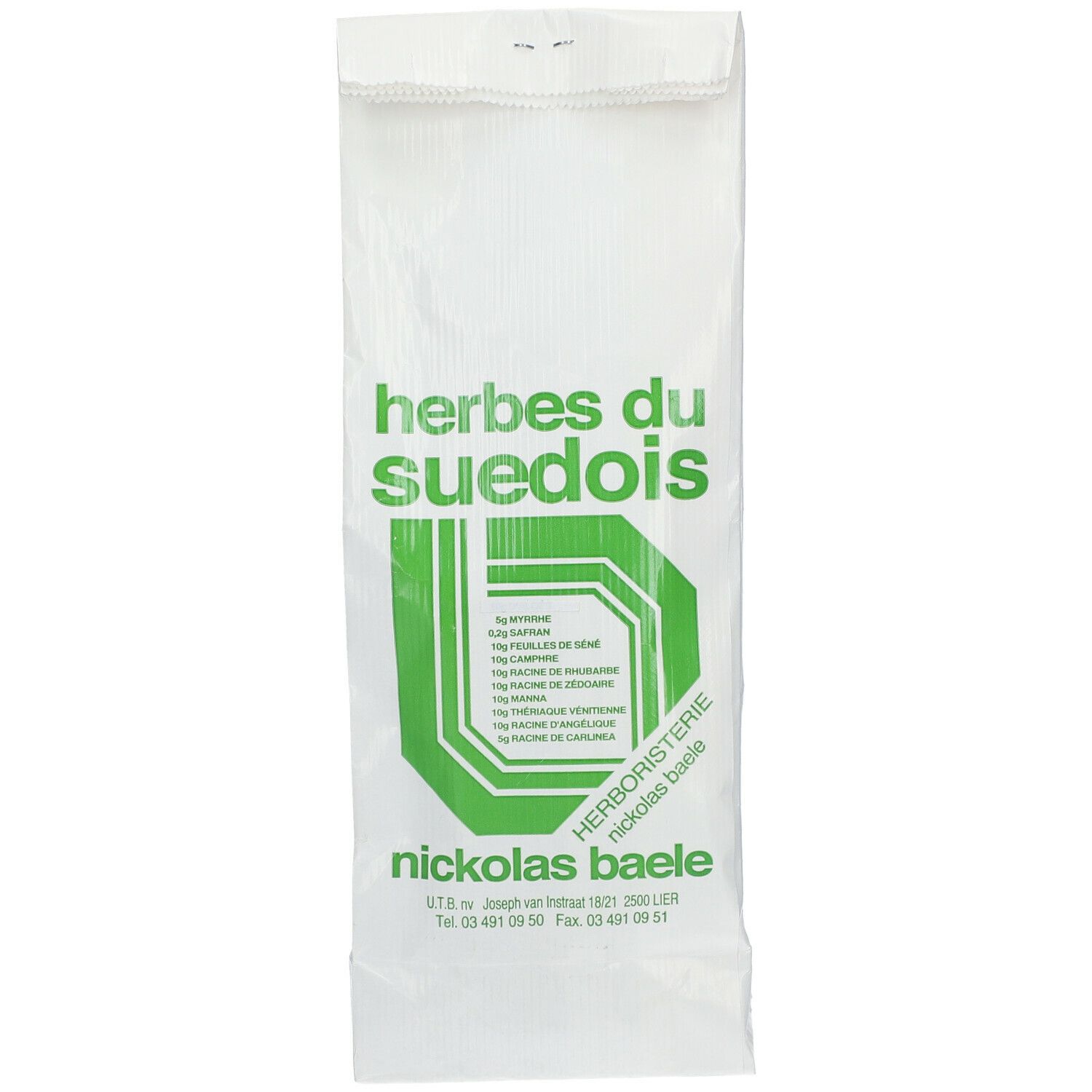 Nickolas baele Herbes du Suédois