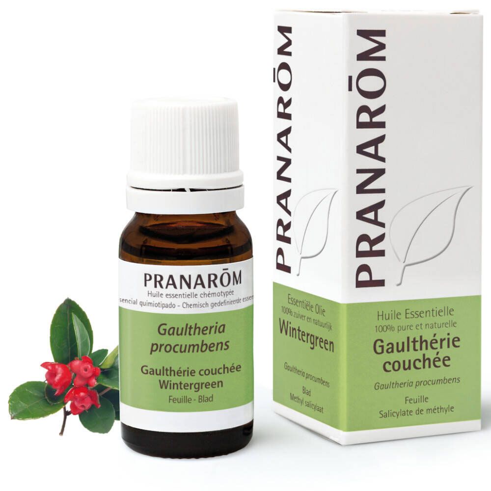 PRANARÔM - Gaulthérie Couchée - Huile Essentielle Chémotypée - Pour Cosmétiques - 100 % Pure Et Naturelle - HECT - 10 ml