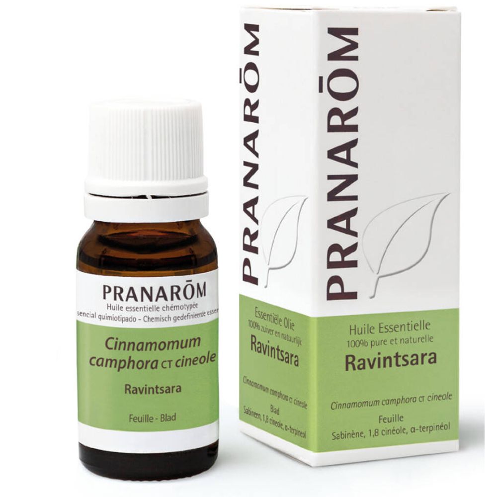 PRANARÔM - Ravintsara - Huile Essentielle Chémotypée - Confort Respiratoire & Défenses Naturelles - 100 % Pure Et Naturelle - HECT - 10 ml