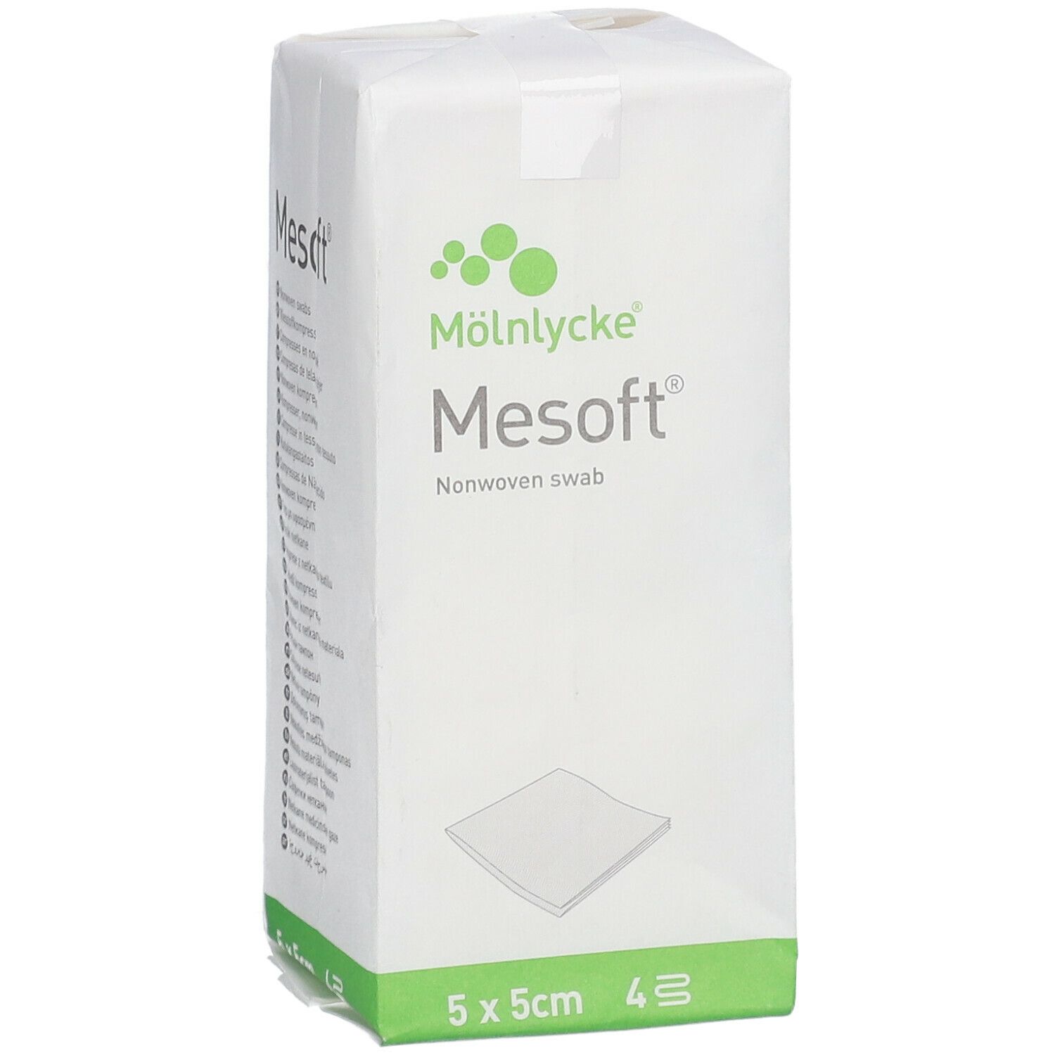 Mesoft® Vliesstoffkompressen steril 4-lagig steril 5 x 5 cm