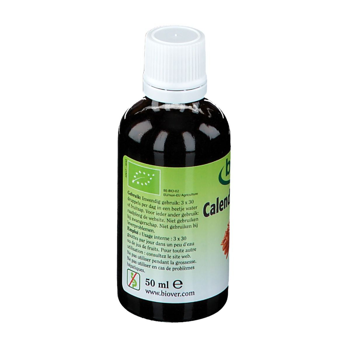 Biover Calendula (Calendula officinalis) Teinture mère Bio