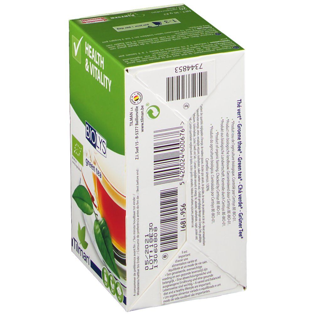 BIOLYS Gesundheit & Vitalität grüner Tee