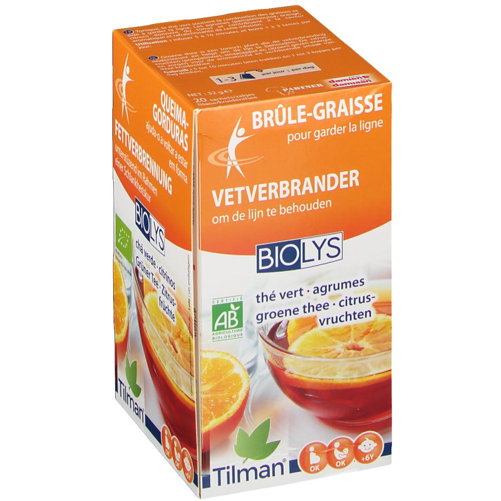 BIOLYS Fettverbrennung grüner Tee & Zitrus Früchte