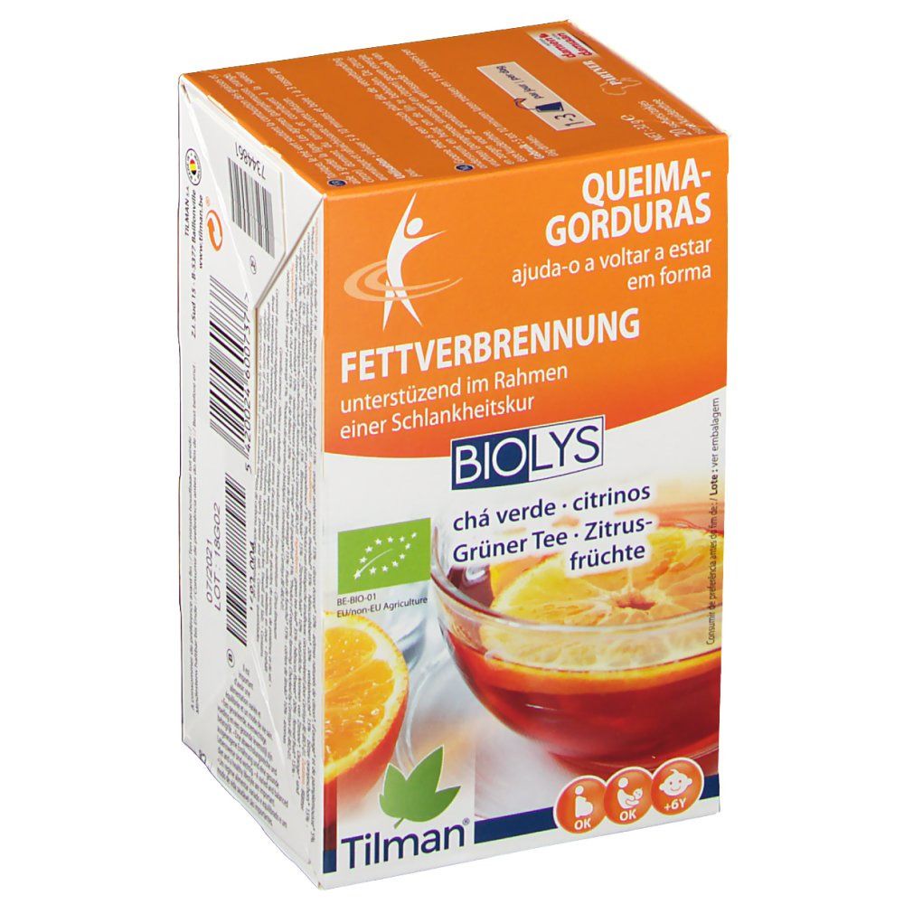 BIOLYS Fettverbrennung grüner Tee & Zitrus Früchte