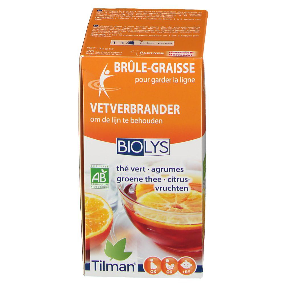 BIOLYS Fettverbrennung grüner Tee & Zitrus Früchte