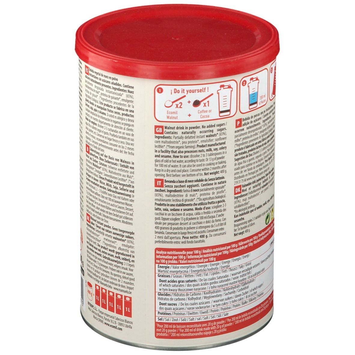 Ecomil Instant Shake Drink Walnuss