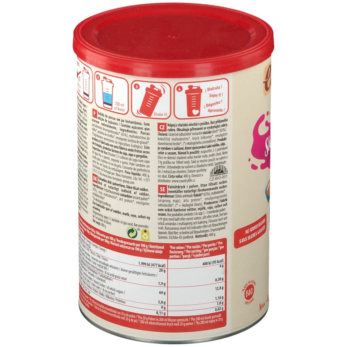Ecomil Instant Shake Drink Walnuss